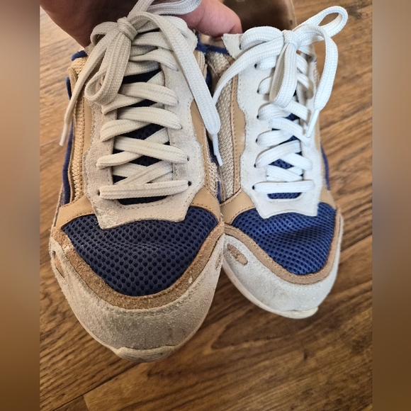 Sandro Paris FLAME red and blue Sneakers AS IS US M5.5 W6.5 - Picture 2 of 9